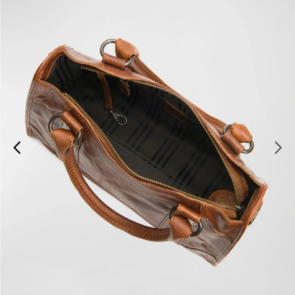 Frye Brown Leather Satchel - Picture 3 of 5